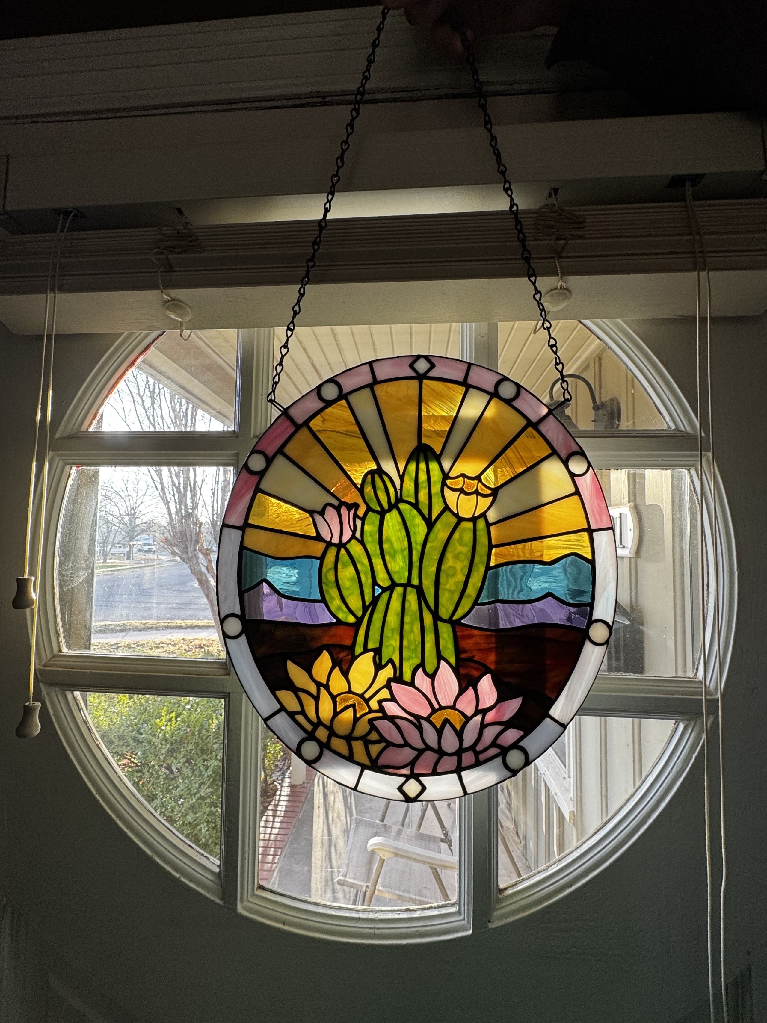 Handmade stained glass piece