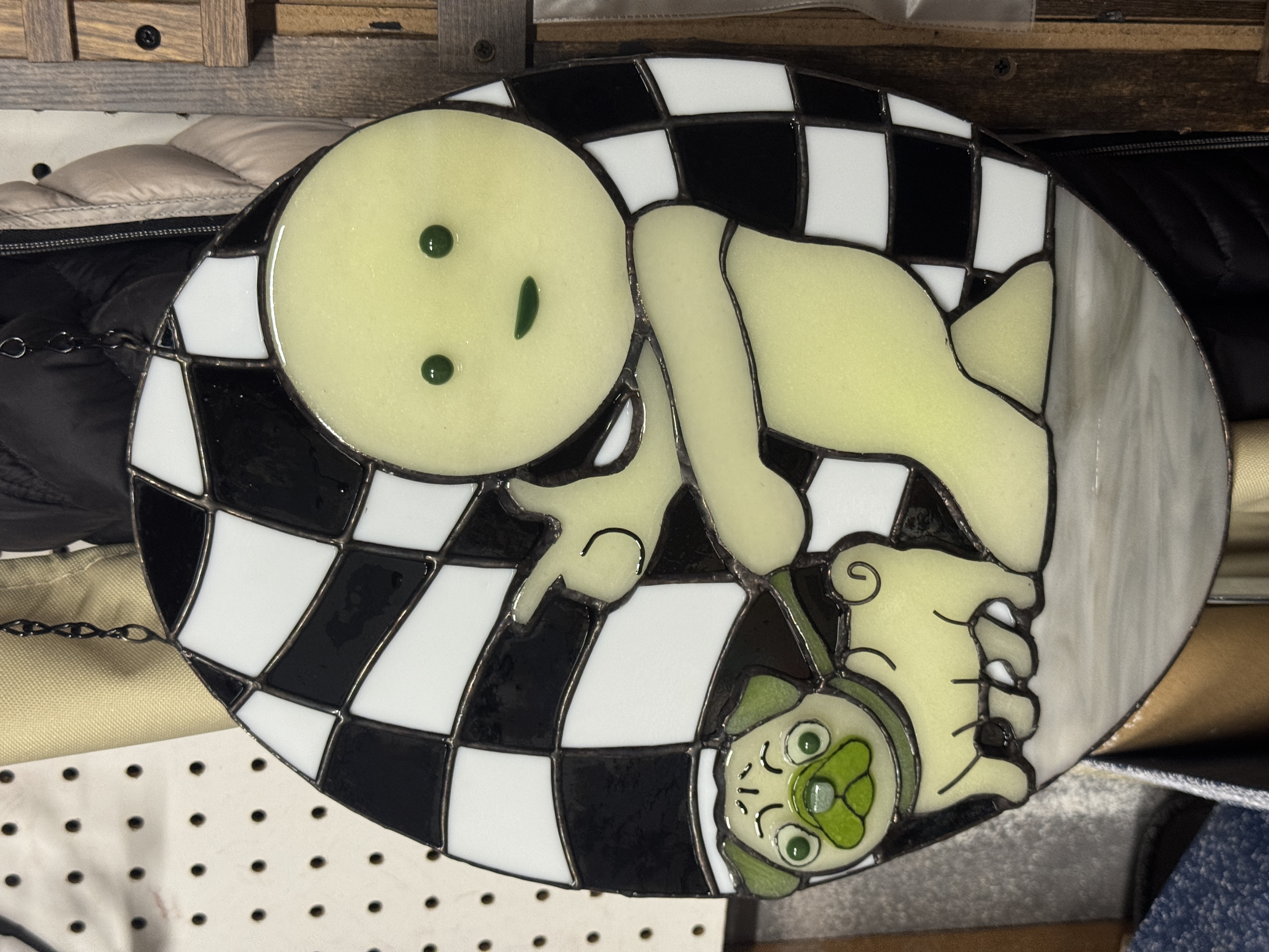 Handmade stained glass piece