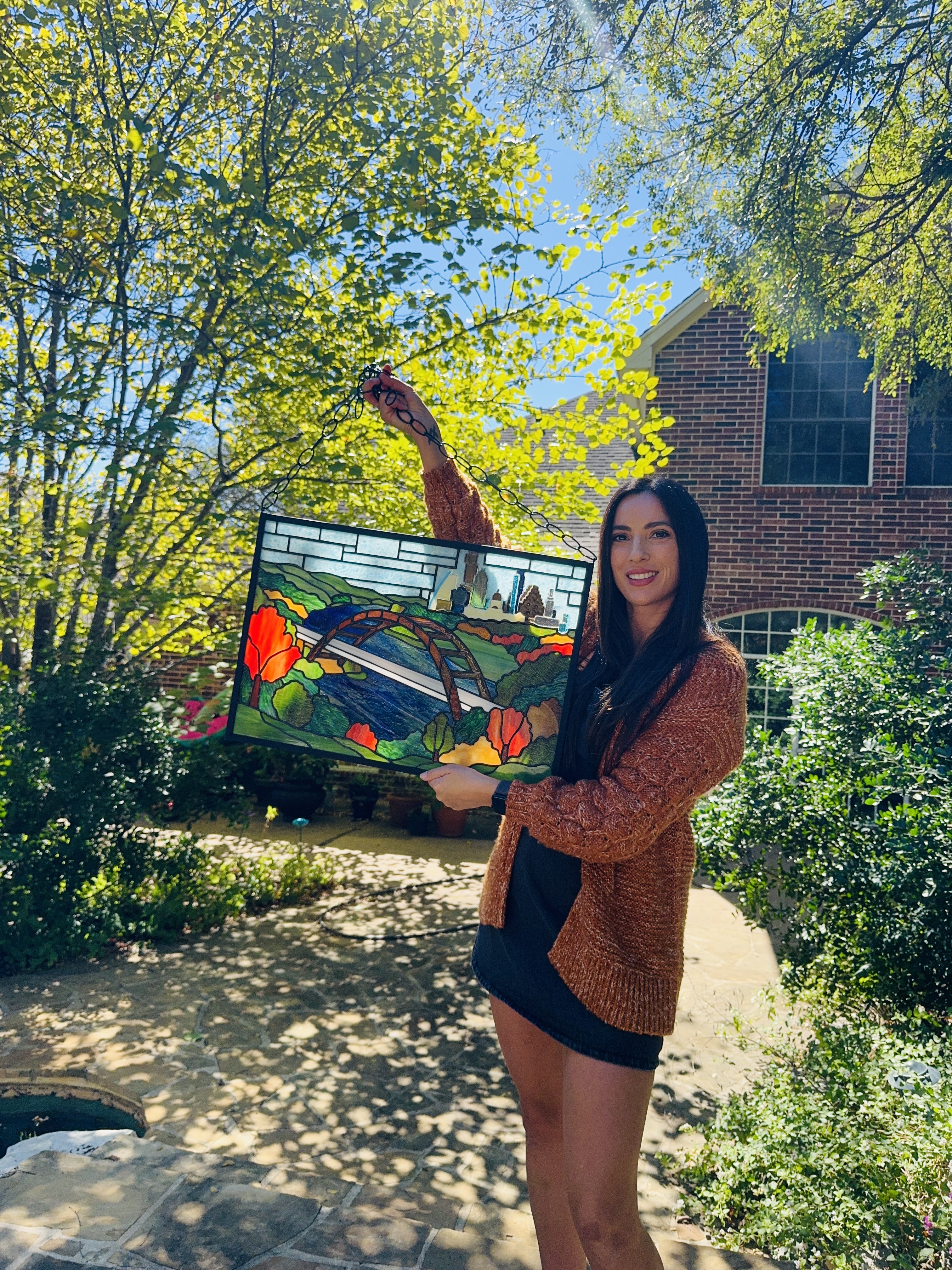 Handmade stained glass piece