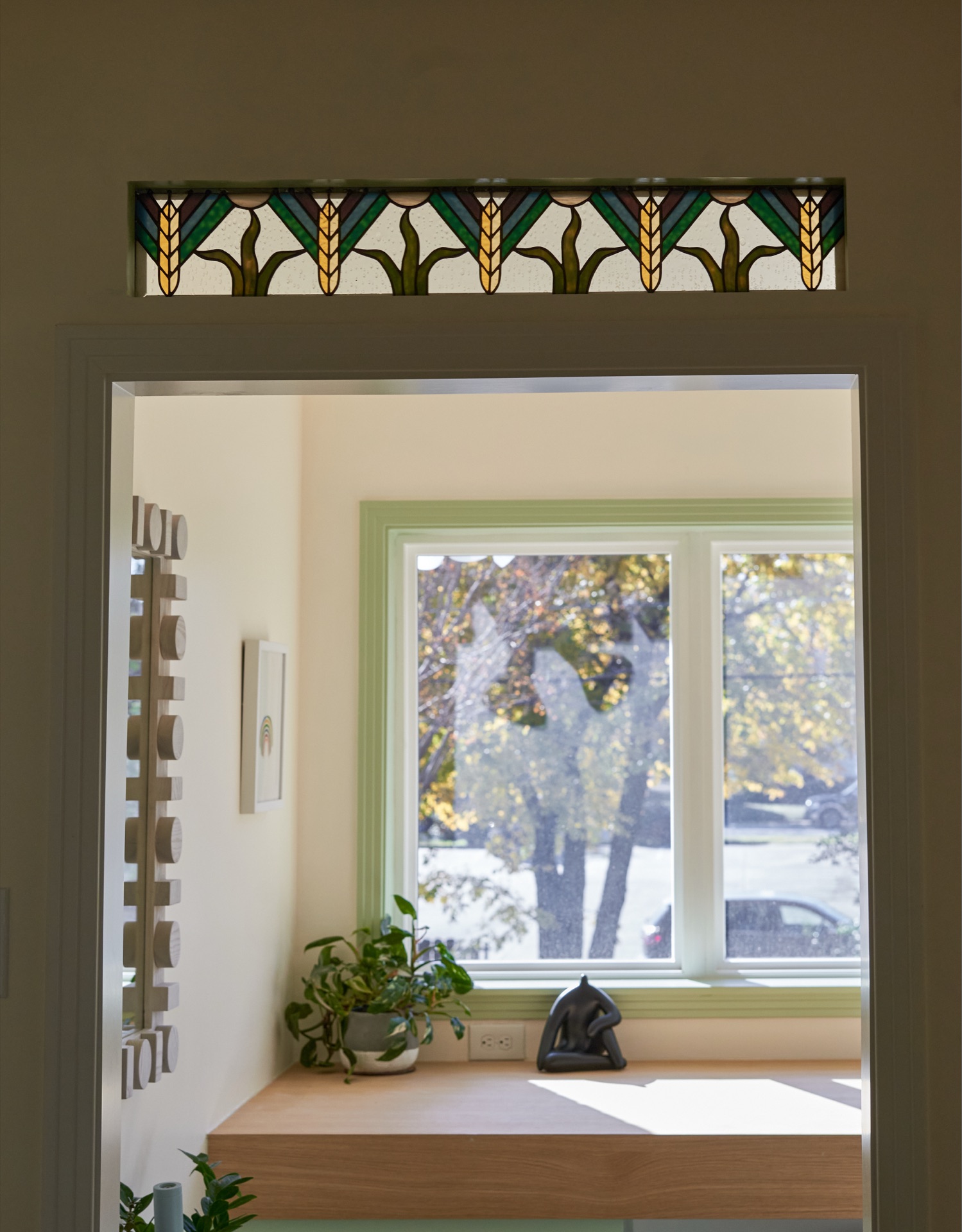 Kate & Tony custom transom window