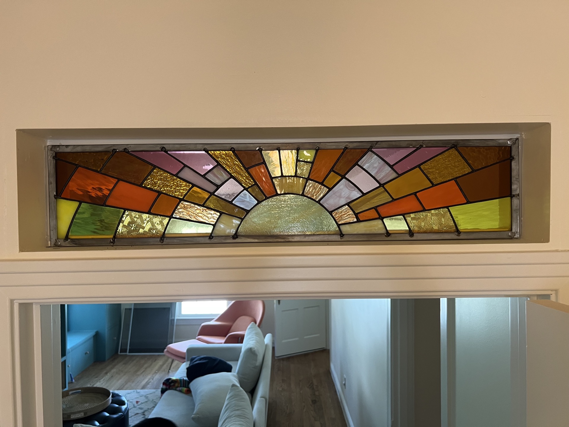 Kate & Tony custom transom window